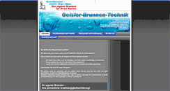 Desktop Screenshot of geislerbrunnentechnik.de